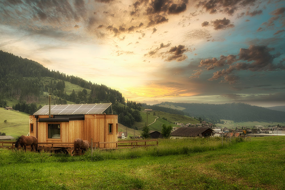 Tiny House in der Schweiz zum Probewohnen - Wohnwagon "Walter" freut sich auf dich!
