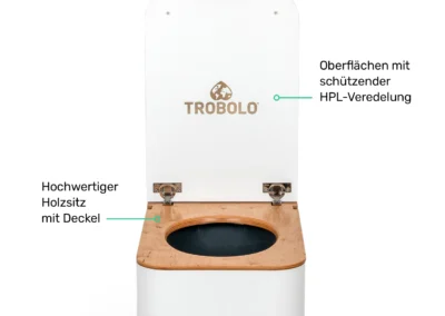 Trenntoilette SilvaBloem (TROBOLO) mit Urinkanister