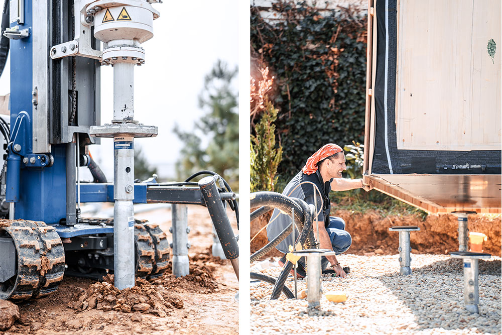 Schraubfundamente von Easy-Fundament im Einsatz