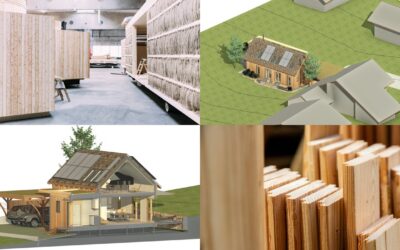 Planungsinspiration: Modulhaus mit Satteldach und 3 Wohneinheiten