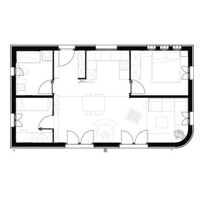 Grundriss Modulhaus Franz