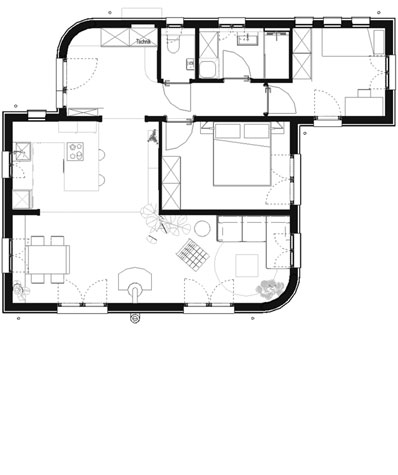 Grundriss Modulhaus Rosi